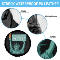 In Sandwich Guy We Trust Spare Tire Cover Funny Liberty with Baguette Parody Graphic Political Satire - Wonder Print Shop