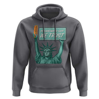 In Sandwich Guy We Trust Hoodie Funny Liberty with Baguette Parody Graphic Political Satire - Wonder Print Shop