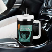 In Sandwich Guy We Trust Tumbler With Handle Funny Liberty with Baguette Parody Graphic Political Satire - Wonder Print Shop