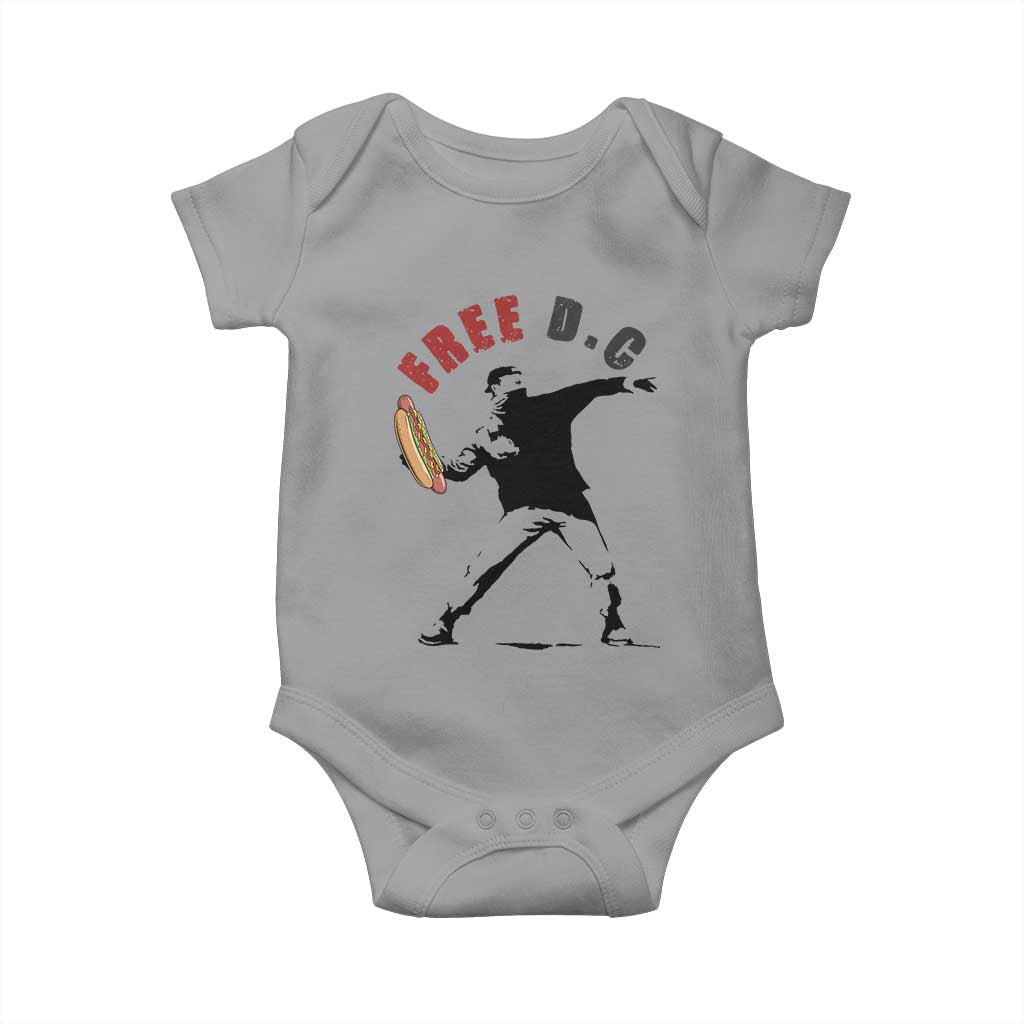 Free DC Sandwich Toss Baby Onesie Washington DC Political Satire - Wonder Print Shop