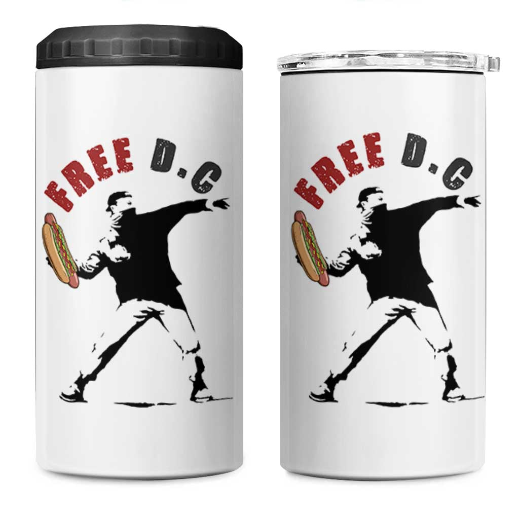 Free DC Sandwich Toss 4 in 1 Can Cooler Tumbler Washington DC Political Satire - Wonder Print Shop