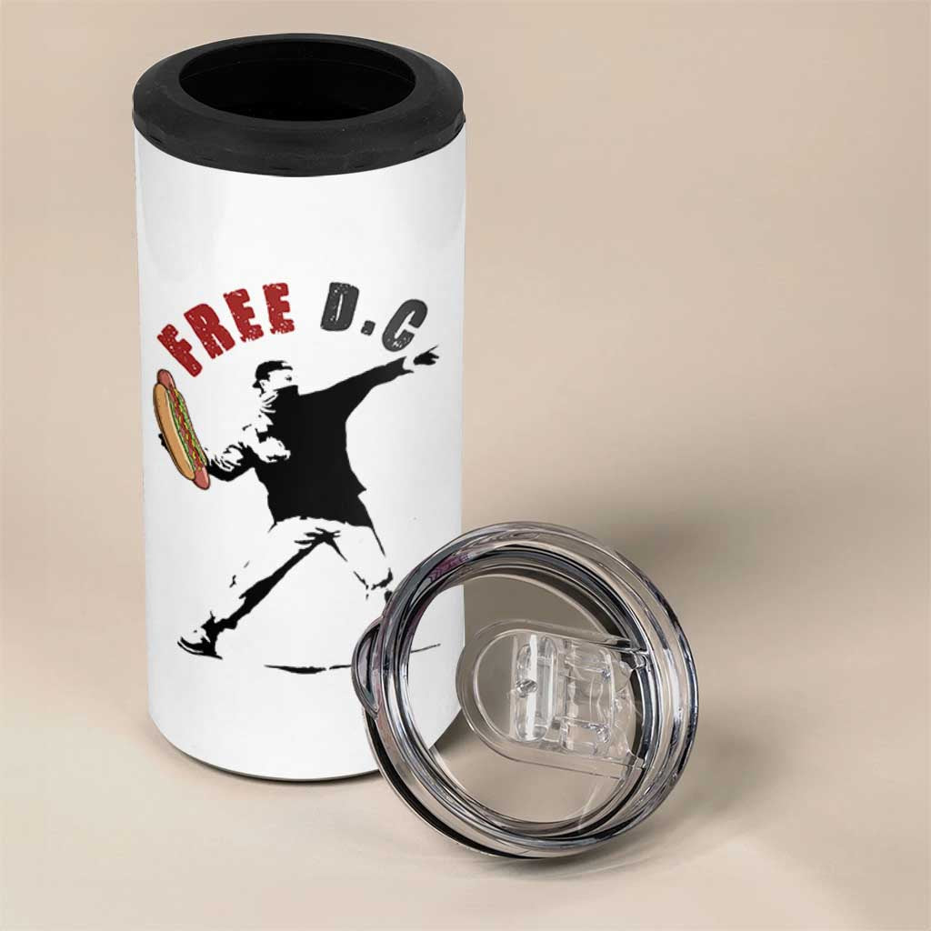 Free DC Sandwich Toss 4 in 1 Can Cooler Tumbler Washington DC Political Satire - Wonder Print Shop