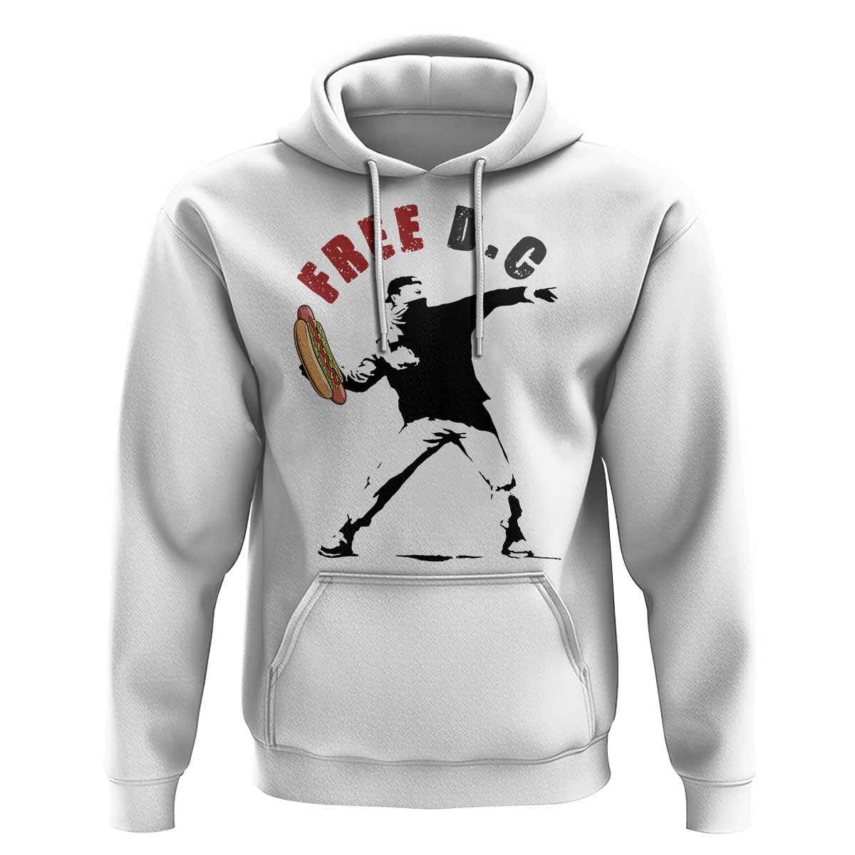 Free DC Sandwich Toss Hoodie Washington DC Political Satire - Wonder Print Shop