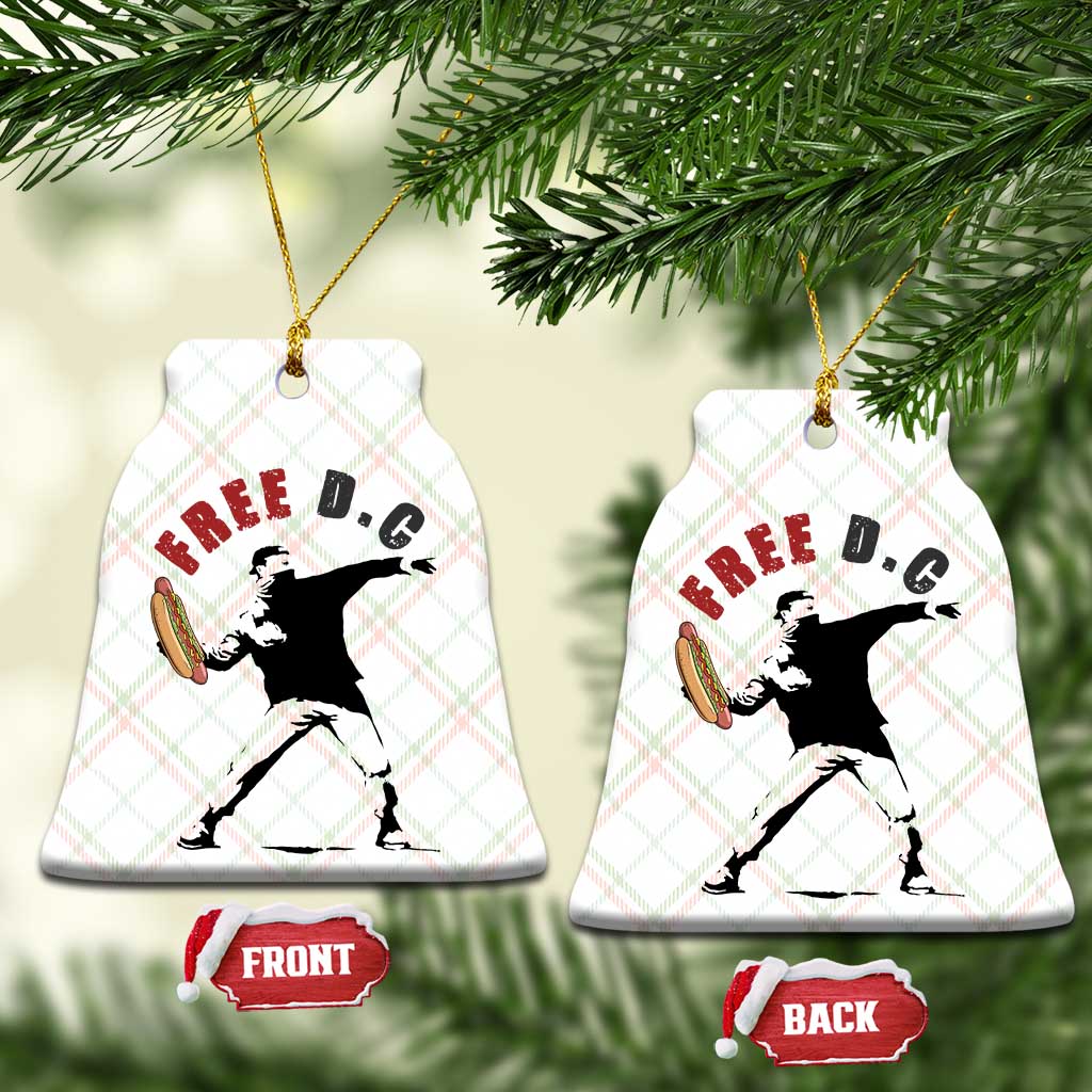 Free DC Sandwich Toss Ceramic Ornament Washington DC Political Satire - Wonder Print Shop
