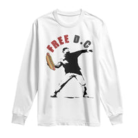 Free DC Sandwich Toss Long Sleeve Shirt Washington DC Political Satire - Wonder Print Shop