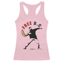 Free DC Sandwich Toss Racerback Tank Top Washington DC Political Satire - Wonder Print Shop