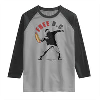 Free DC Sandwich Toss Raglan Shirt Washington DC Political Satire - Wonder Print Shop