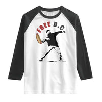 Free DC Sandwich Toss Raglan Shirt Washington DC Political Satire - Wonder Print Shop