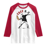 Free DC Sandwich Toss Raglan Shirt Washington DC Political Satire - Wonder Print Shop
