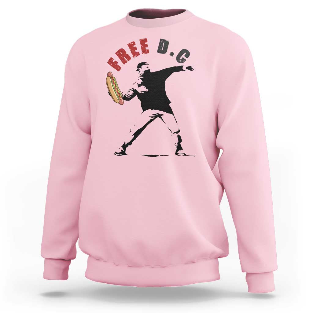 Free DC Sandwich Toss Sweatshirt Washington DC Political Satire - Wonder Print Shop