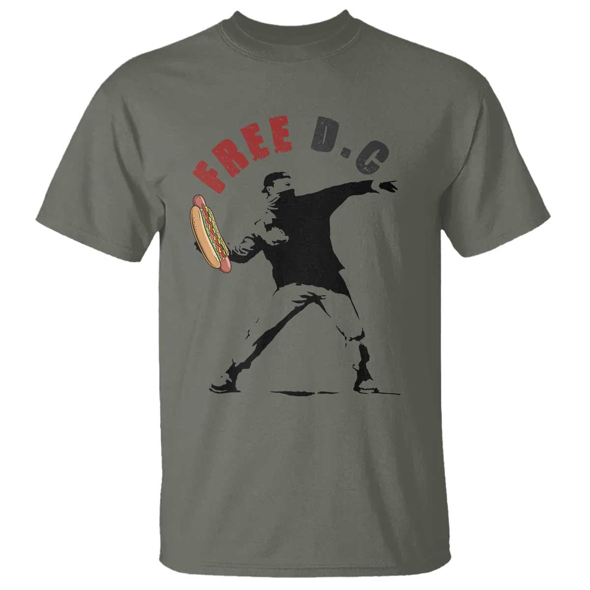 Free DC Sandwich Toss T Shirt Washington DC Political Satire - Wonder Print Shop
