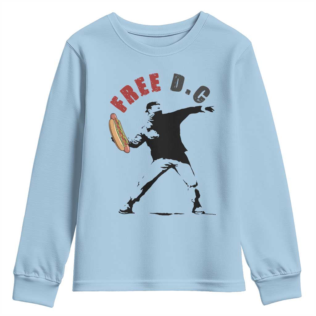 Free DC Sandwich Toss Youth Sweatshirt Washington DC Political Satire - Wonder Print Shop