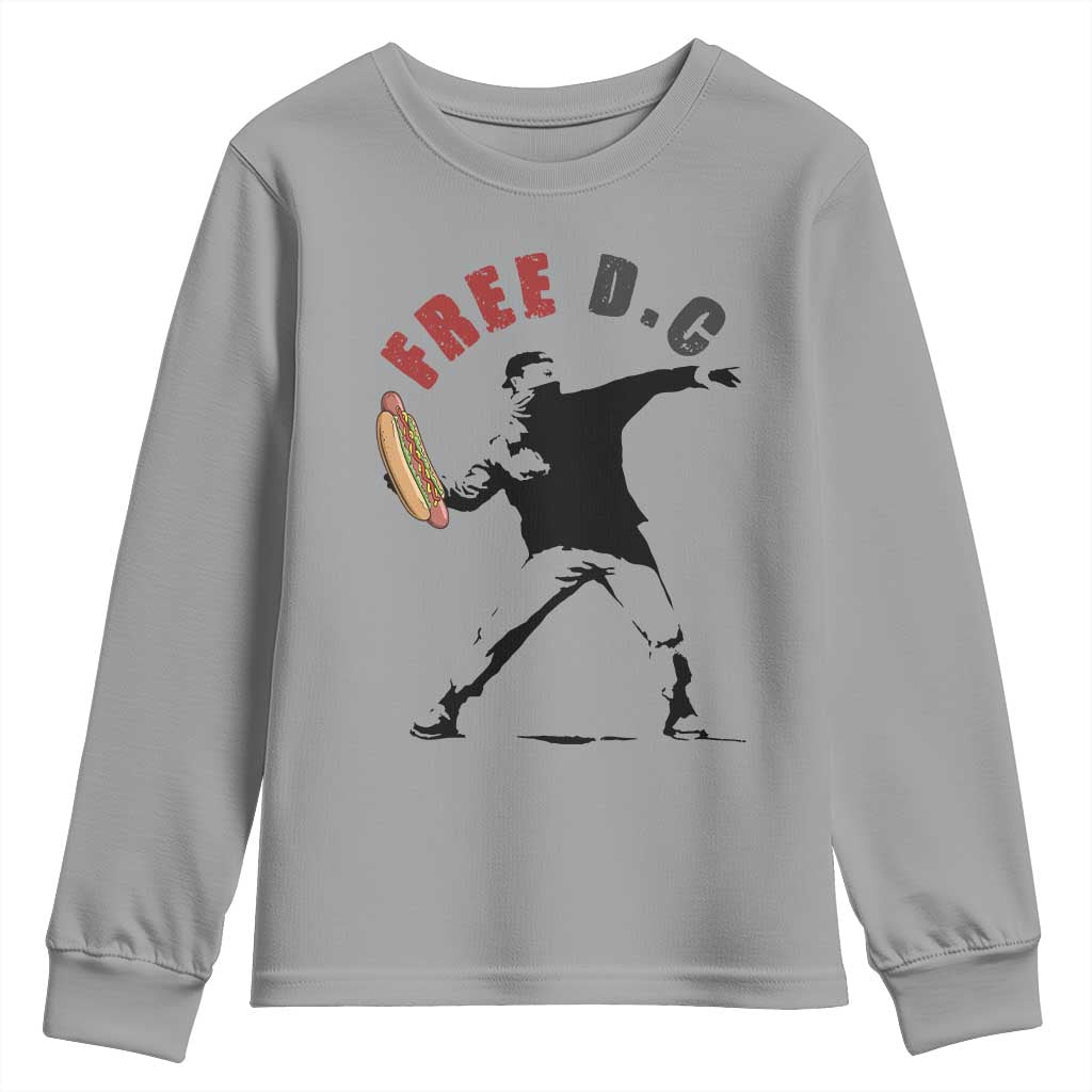 Free DC Sandwich Toss Youth Sweatshirt Washington DC Political Satire - Wonder Print Shop