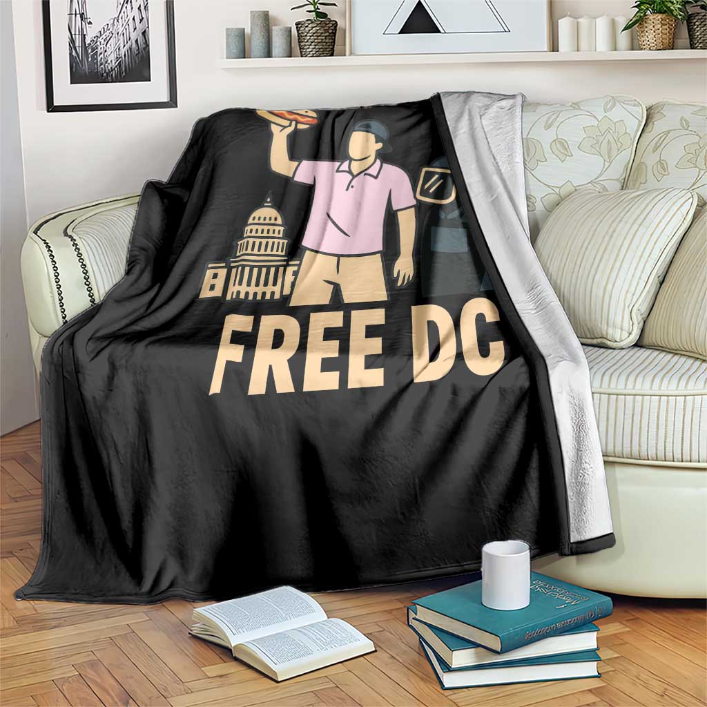 Free DC Sandwich Guy Throw Blanket Washington DC Pride Political Satire - Wonder Print Shop