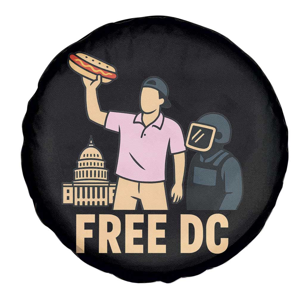Free DC Sandwich Guy Spare Tire Cover Washington DC Pride Political Satire - Wonder Print Shop
