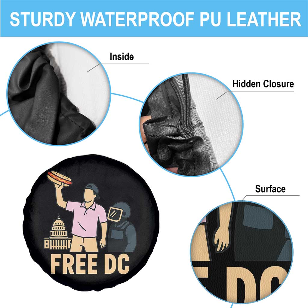 Free DC Sandwich Guy Spare Tire Cover Washington DC Pride Political Satire - Wonder Print Shop