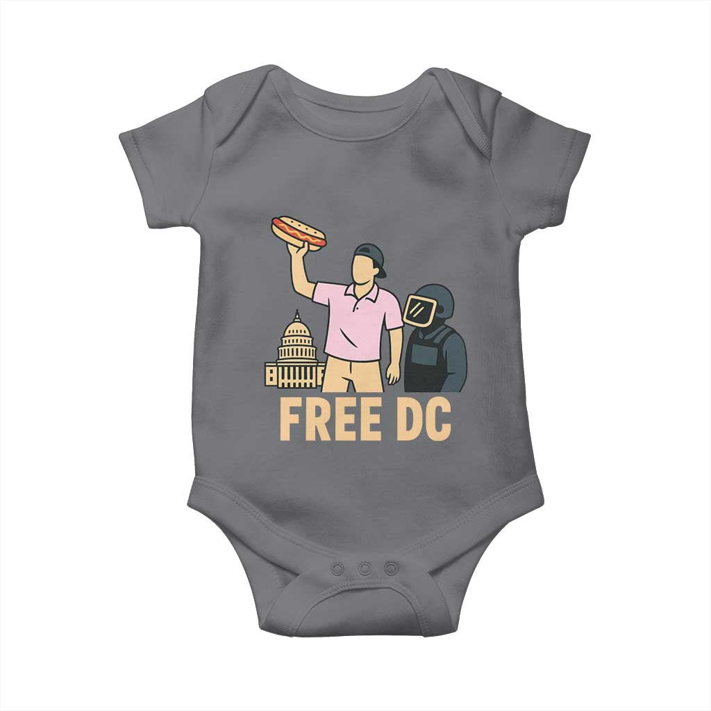 Free DC Sandwich Guy Baby Onesie Washington DC Pride Political Satire - Wonder Print Shop