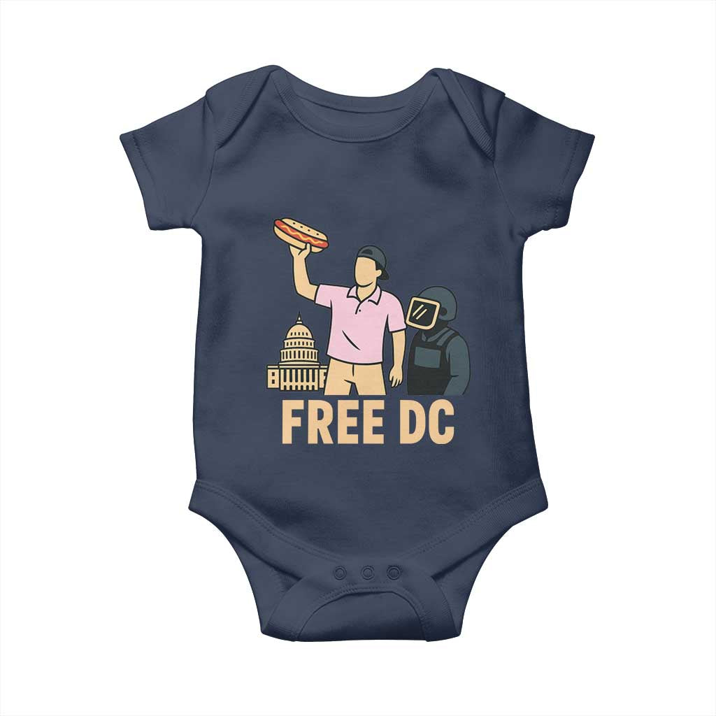 Free DC Sandwich Guy Baby Onesie Washington DC Pride Political Satire - Wonder Print Shop