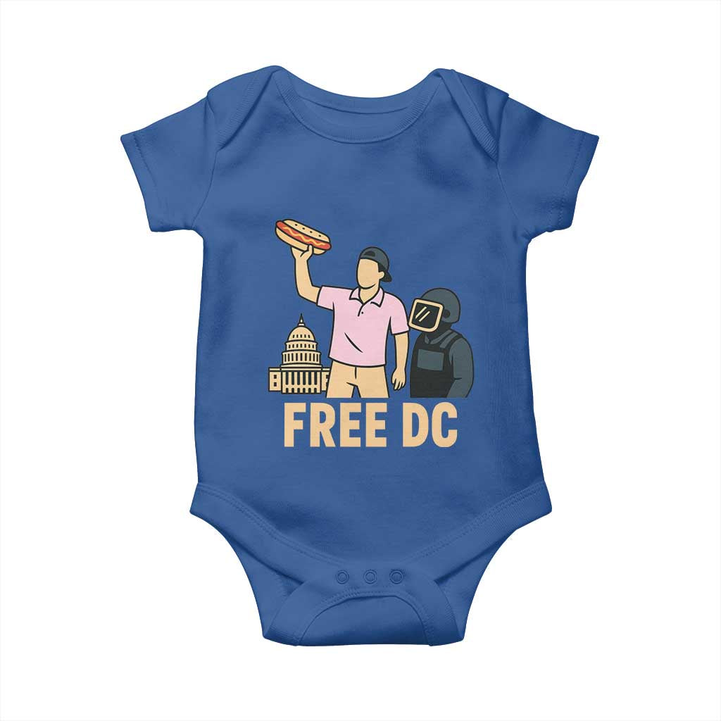 Free DC Sandwich Guy Baby Onesie Washington DC Pride Political Satire - Wonder Print Shop