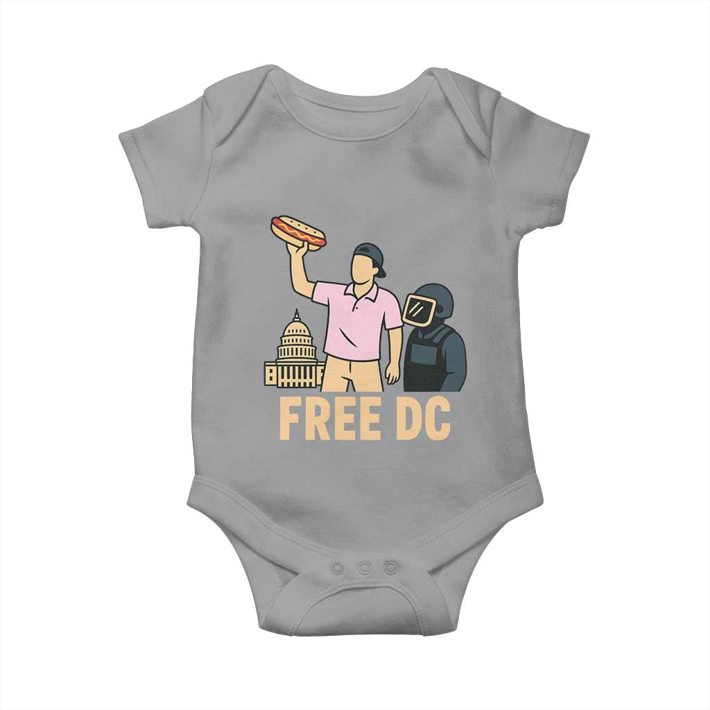 Free DC Sandwich Guy Baby Onesie Washington DC Pride Political Satire - Wonder Print Shop
