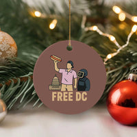 Free DC Sandwich Guy Ceramic Ornament Washington DC Pride Political Satire - Wonder Print Shop