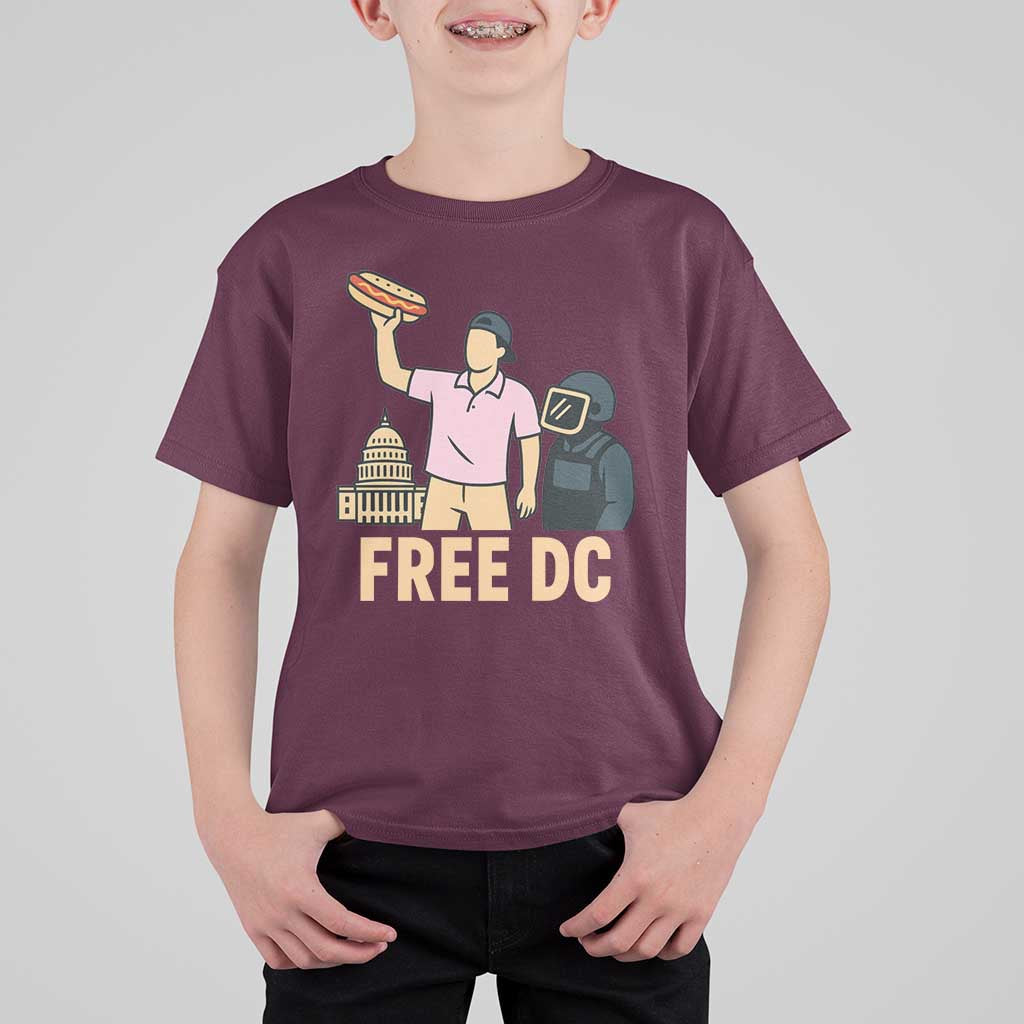 Free DC Sandwich Guy T Shirt For Kid Washington DC Pride Political Satire - Wonder Print Shop