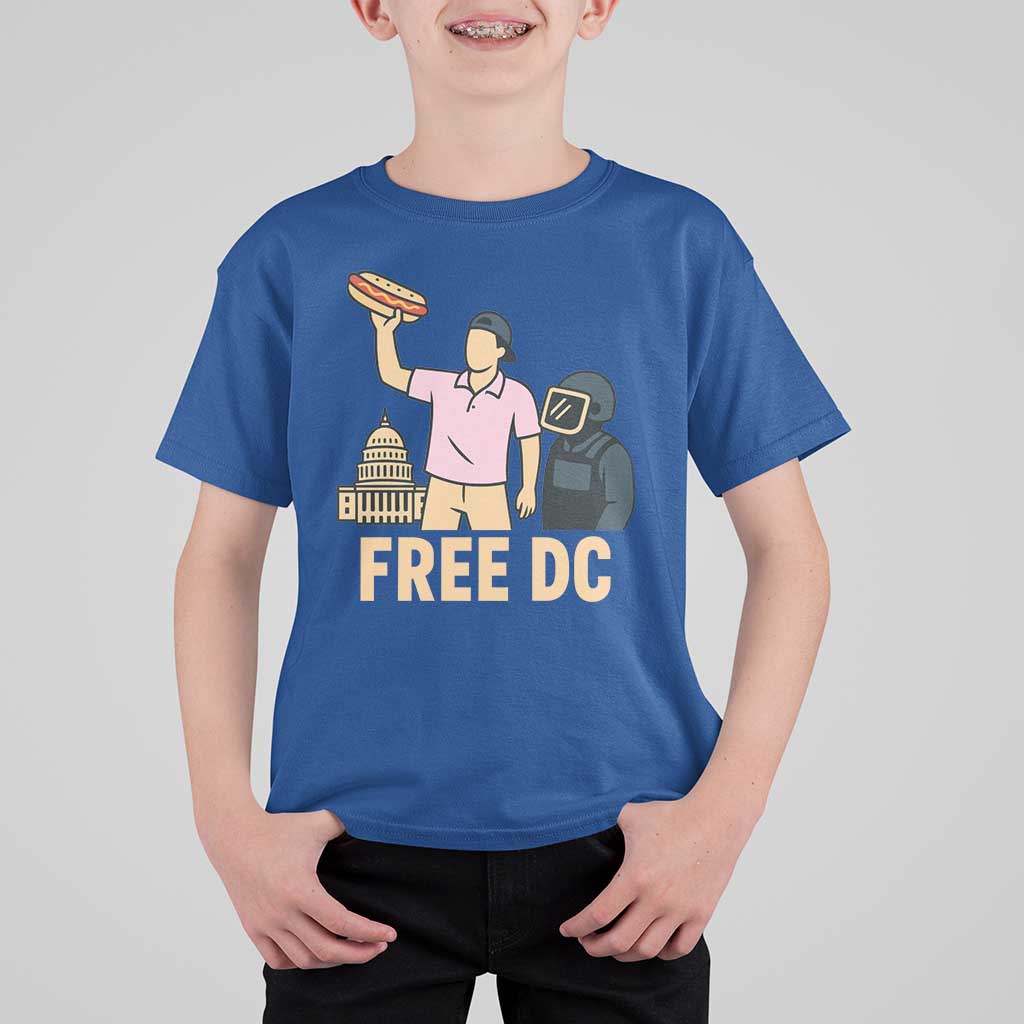 Free DC Sandwich Guy T Shirt For Kid Washington DC Pride Political Satire - Wonder Print Shop