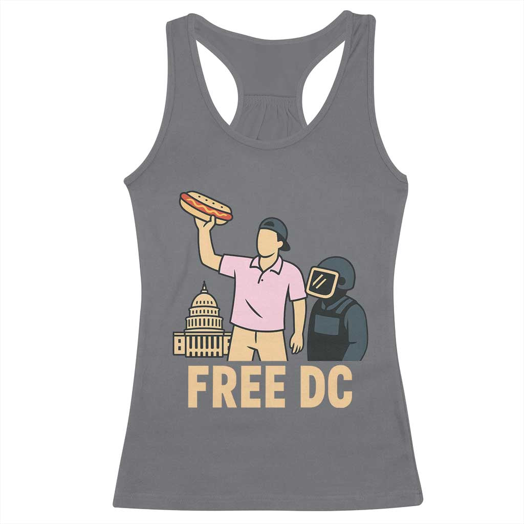 Free DC Sandwich Guy Racerback Tank Top Washington DC Pride Political Satire - Wonder Print Shop