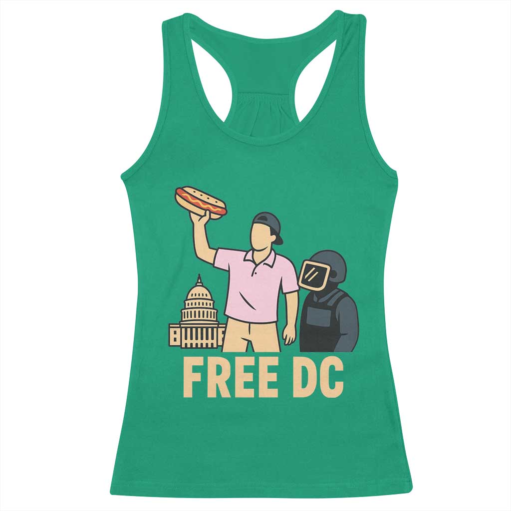 Free DC Sandwich Guy Racerback Tank Top Washington DC Pride Political Satire - Wonder Print Shop