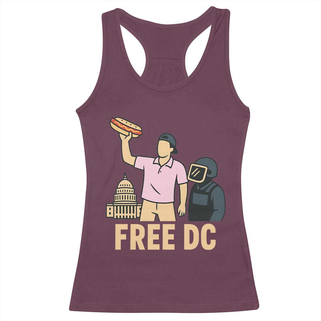 Free DC Sandwich Guy Racerback Tank Top Washington DC Pride Political Satire - Wonder Print Shop