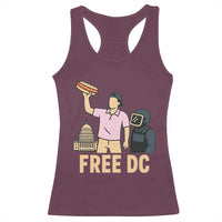 Free DC Sandwich Guy Racerback Tank Top Washington DC Pride Political Satire - Wonder Print Shop