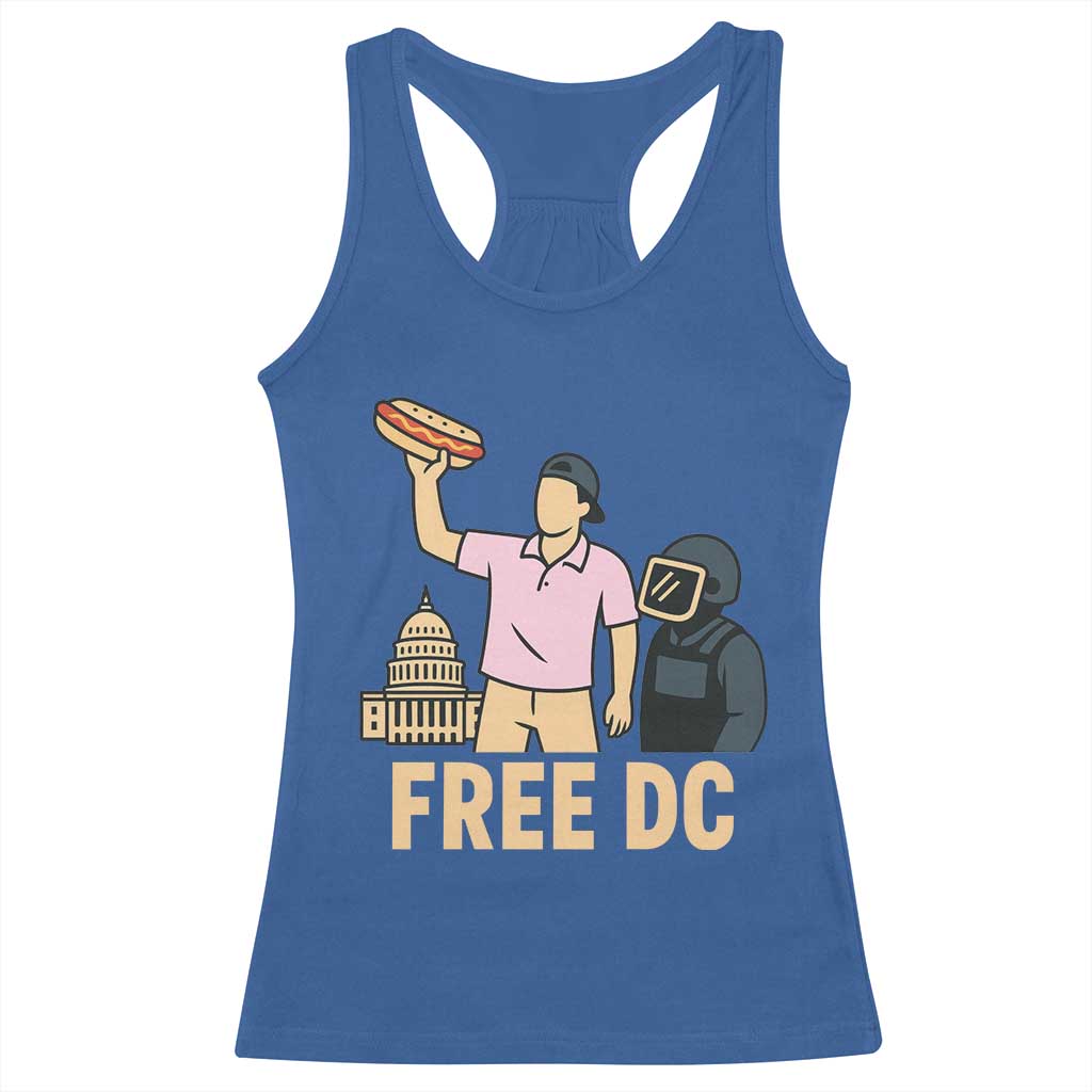 Free DC Sandwich Guy Racerback Tank Top Washington DC Pride Political Satire - Wonder Print Shop