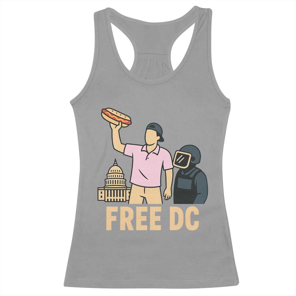 Free DC Sandwich Guy Racerback Tank Top Washington DC Pride Political Satire - Wonder Print Shop