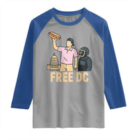 Free DC Sandwich Guy Raglan Shirt Washington DC Pride Political Satire - Wonder Print Shop