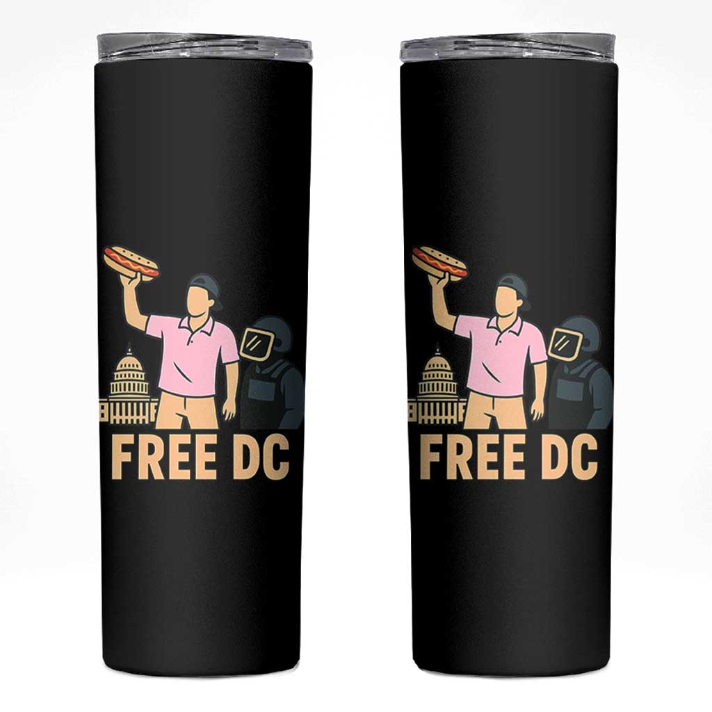 Free DC Sandwich Guy Skinny Tumbler Washington DC Pride Political Satire - Wonder Print Shop