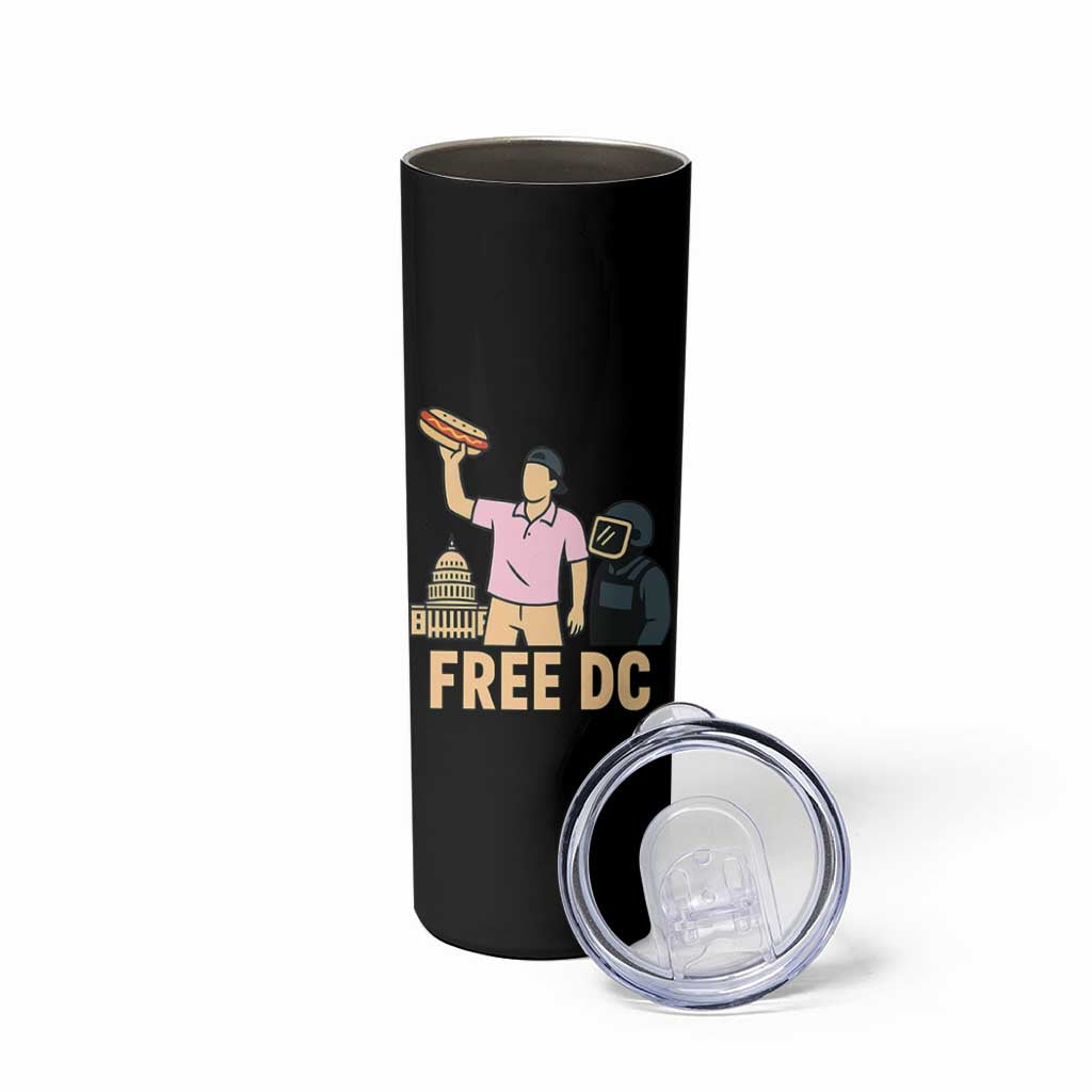 Free DC Sandwich Guy Skinny Tumbler Washington DC Pride Political Satire - Wonder Print Shop