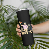 Free DC Sandwich Guy Skinny Tumbler Washington DC Pride Political Satire - Wonder Print Shop