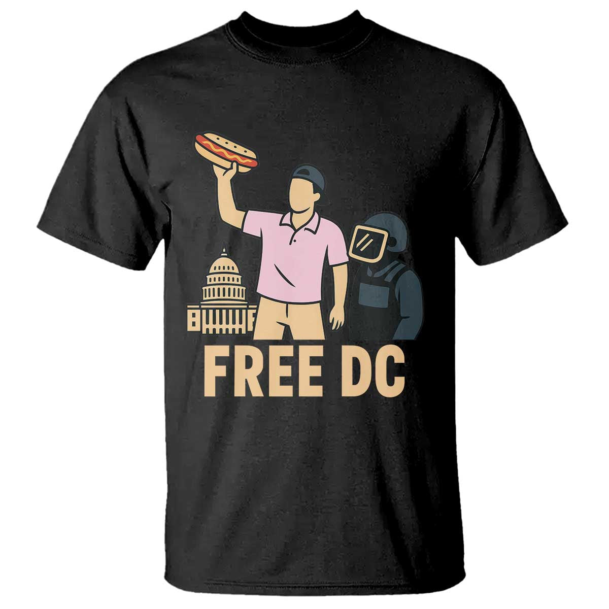 Free DC Sandwich Guy T Shirt Washington DC Pride Political Satire - Wonder Print Shop