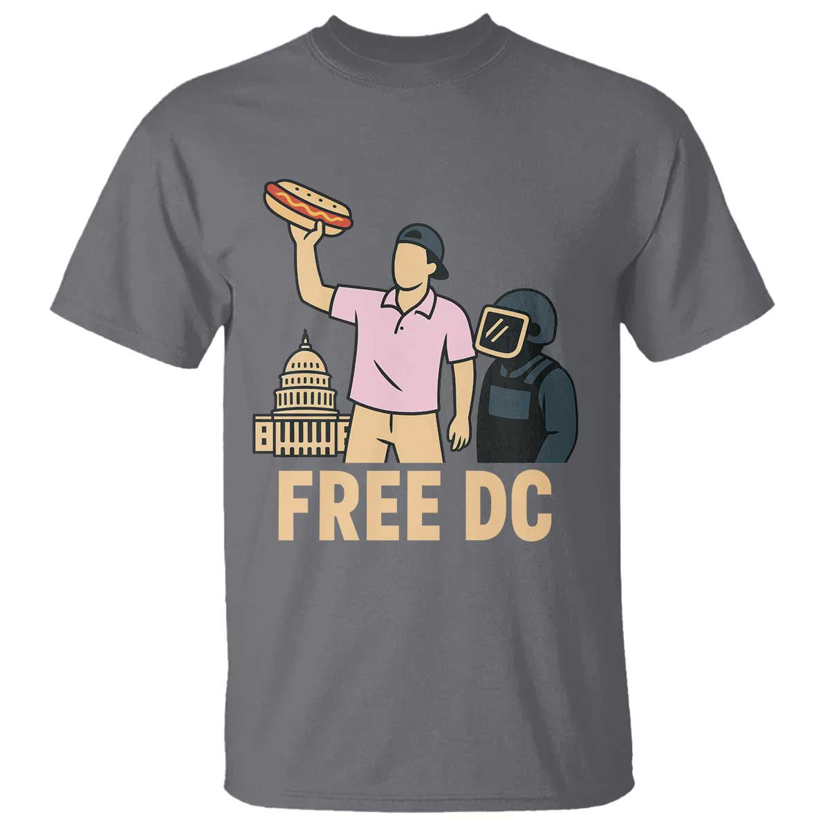 Free DC Sandwich Guy T Shirt Washington DC Pride Political Satire - Wonder Print Shop