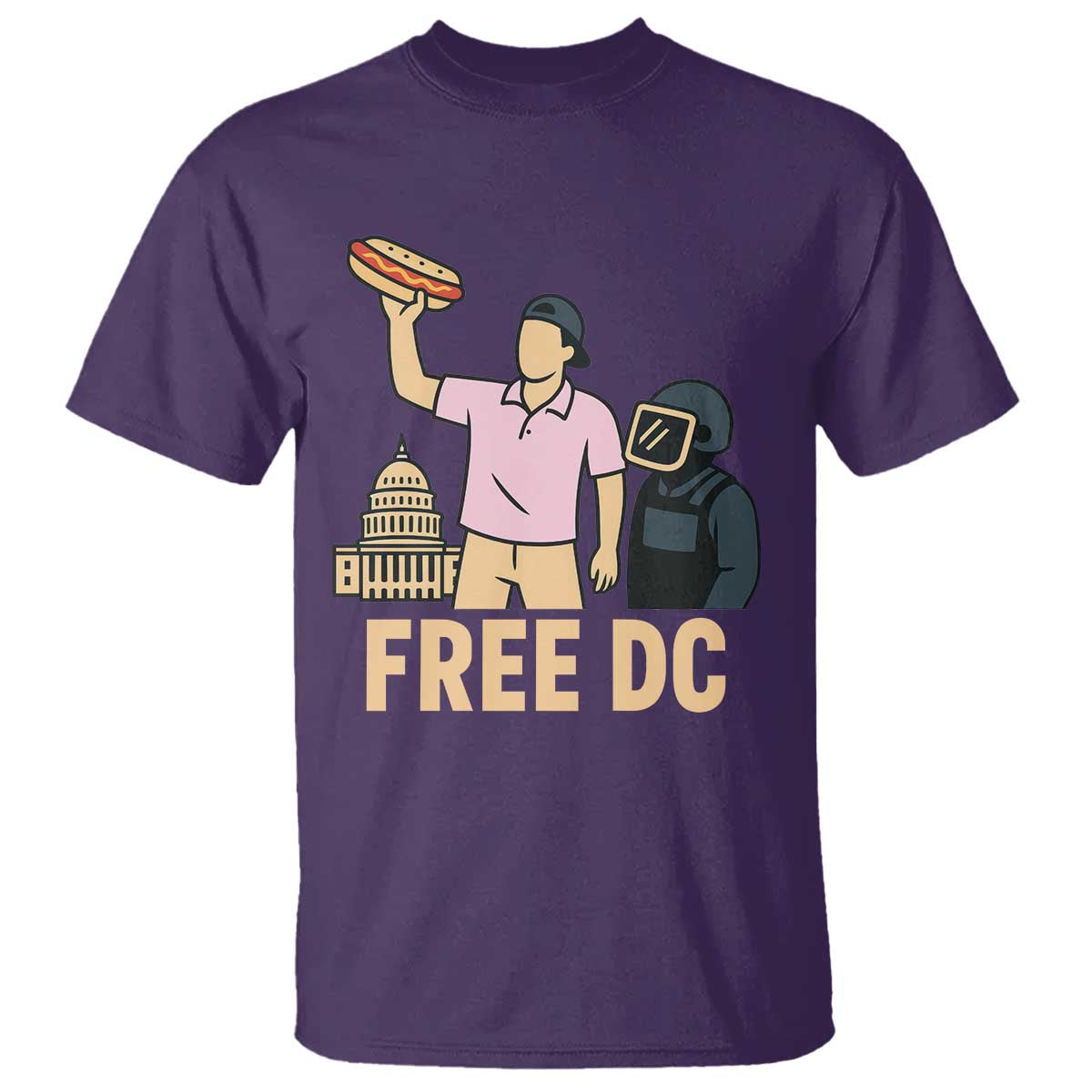 Free DC Sandwich Guy T Shirt Washington DC Pride Political Satire - Wonder Print Shop