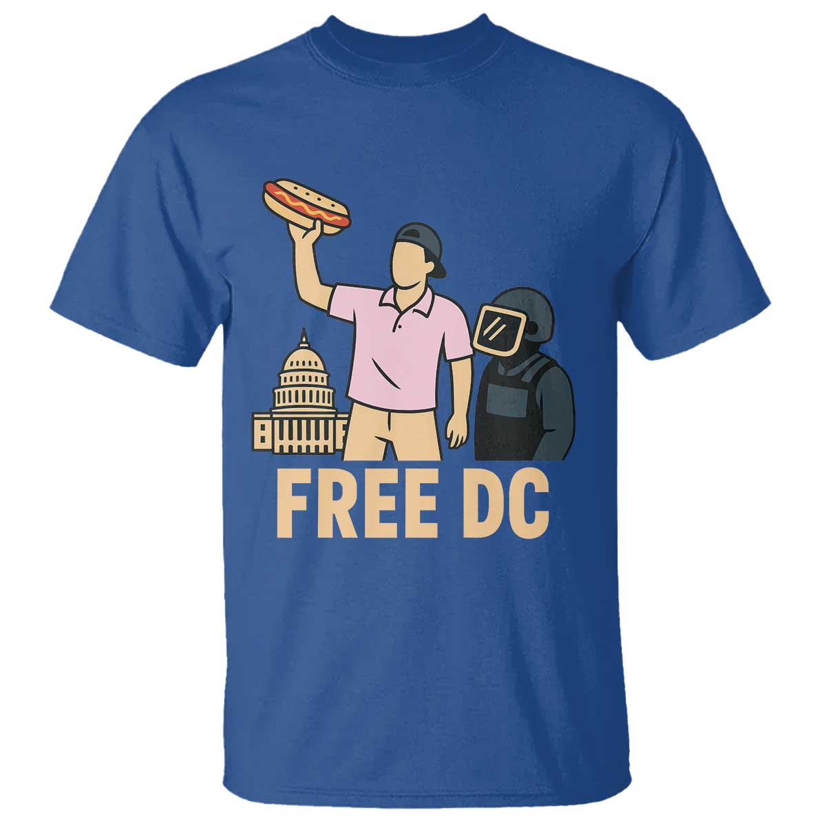 Free DC Sandwich Guy T Shirt Washington DC Pride Political Satire - Wonder Print Shop