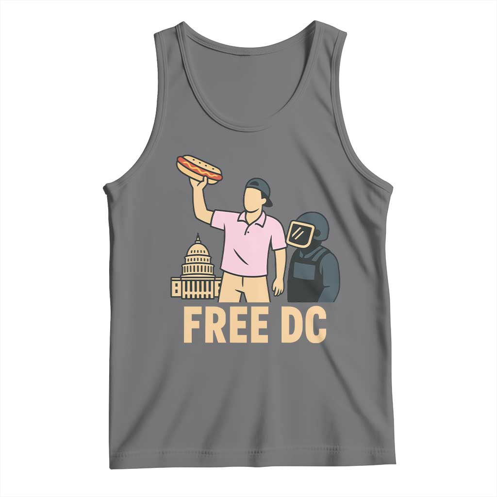 Free DC Sandwich Guy Tank Top Washington DC Pride Political Satire - Wonder Print Shop