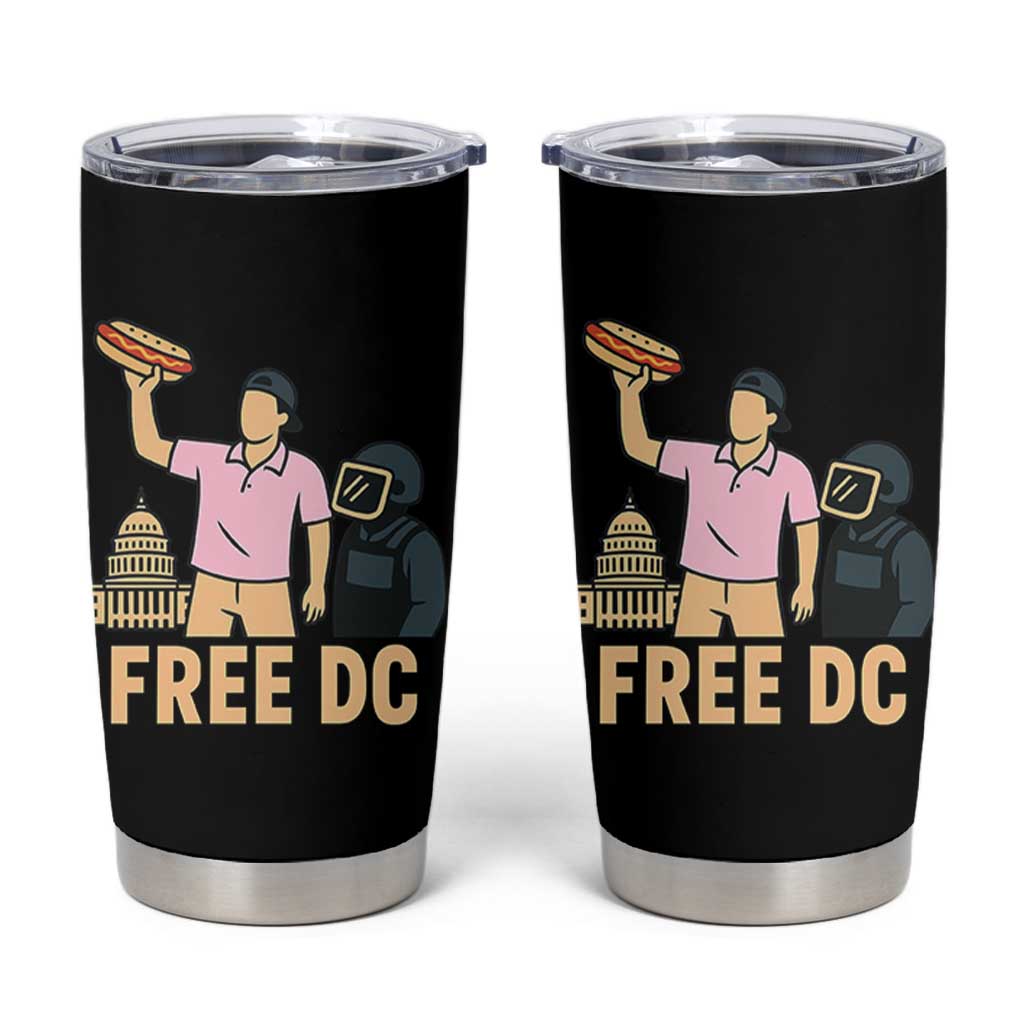 Free DC Sandwich Guy Tumbler Cup Washington DC Pride Political Satire - Wonder Print Shop