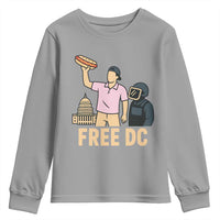Free DC Sandwich Guy Youth Sweatshirt Washington DC Pride Political Satire - Wonder Print Shop