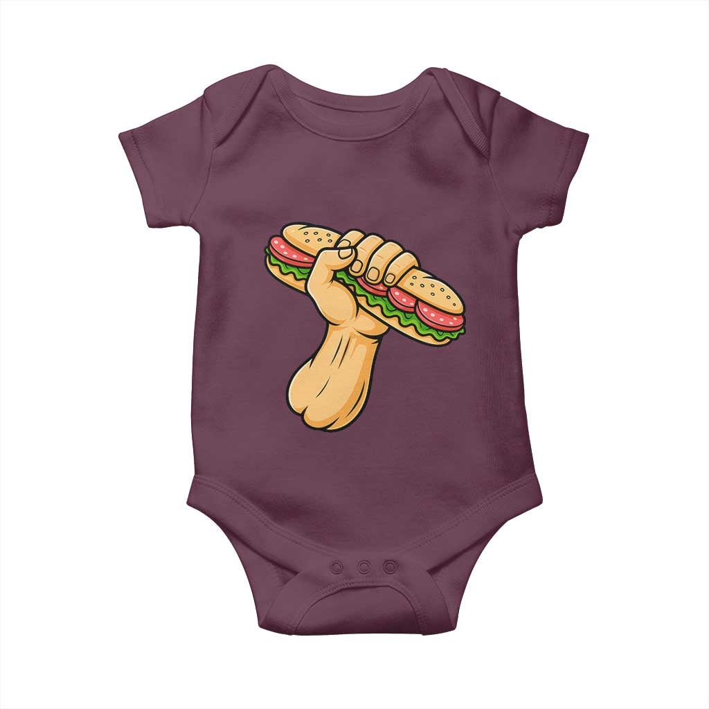 Free DC Sandwich Revolution Baby Onesie Washington DC Pride Political Satire - Wonder Print Shop