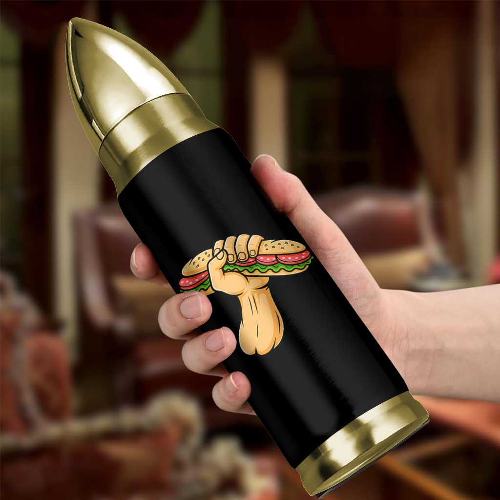 Sandwich Power Fist Bullet Tumbler Sarcastic Food Revolution Political Satire - Wonder Print Shop