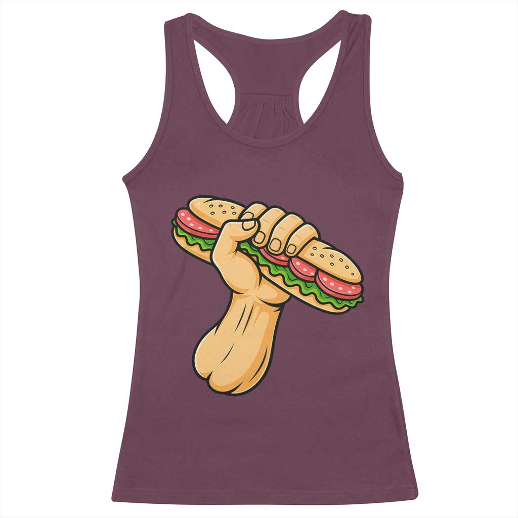 Free DC Sandwich Revolution Racerback Tank Top Washington DC Pride Political Satire - Wonder Print Shop