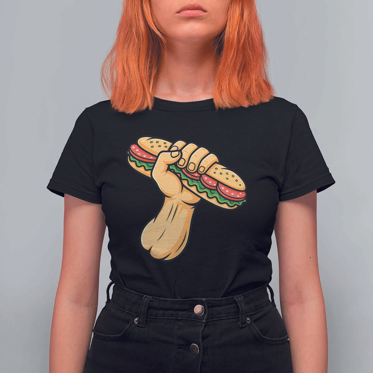 Free DC Sandwich Revolution T Shirt For Women Washington DC Pride Political Satire - Wonder Print Shop
