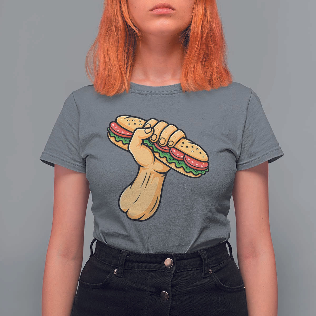 Free DC Sandwich Revolution T Shirt For Women Washington DC Pride Political Satire - Wonder Print Shop