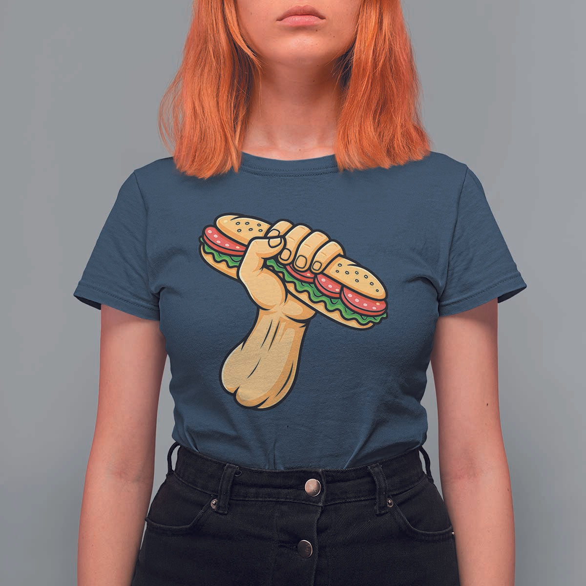 Free DC Sandwich Revolution T Shirt For Women Washington DC Pride Political Satire - Wonder Print Shop